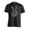 Psychedelic Peace Sign on Black T-Shirt